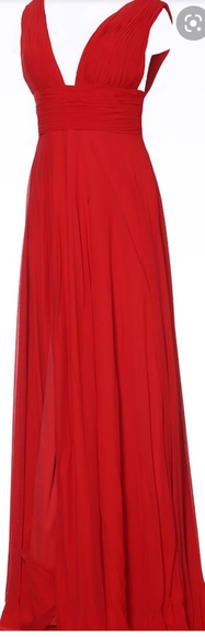 Red Jovani chiffon dress size 2 - Picture 6 of 9